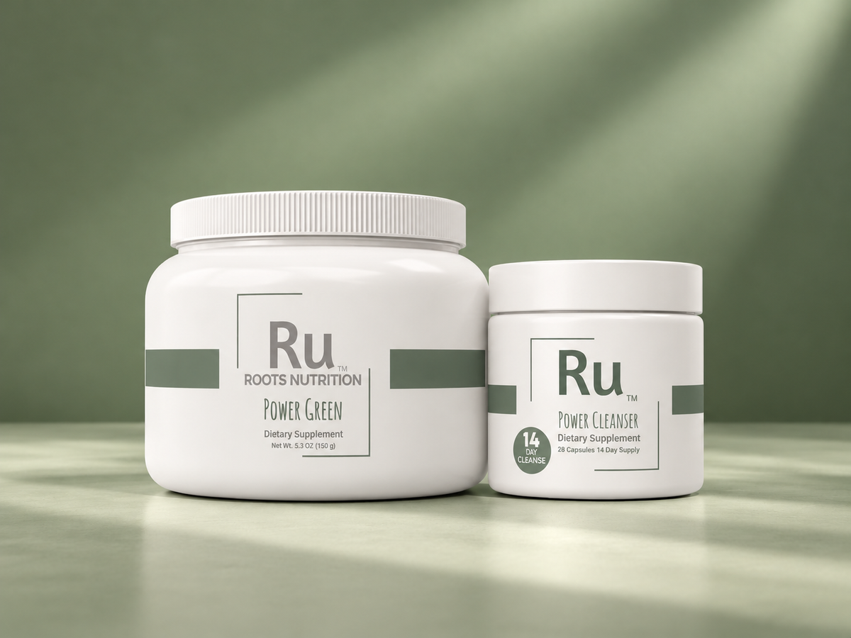 Mini Reset Kit from Roots Nutrition: Power Green Small and 14 Day Power Cleanser